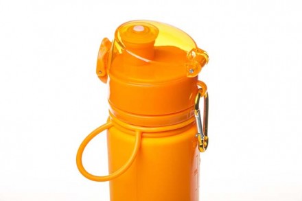 Бутылка силиконовая Tramp 700мл, оранжевая
Бутылка силиконовая Tramp 700ml olive. . фото 4