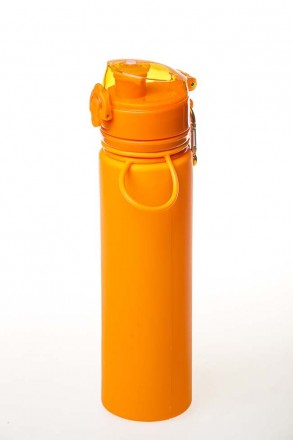 Бутылка силиконовая Tramp 700мл, оранжевая
Бутылка силиконовая Tramp 700ml olive. . фото 3
