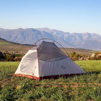 Легкая двухместная палатка с футпринтом Naturehike Cloud Up 2 обновлена NH17T001. . фото 7