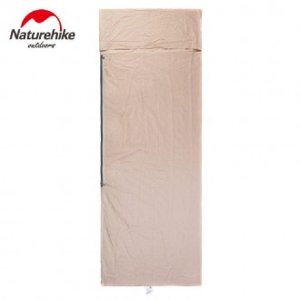 Подкладка для спального мешка Naturehike NH15S012-D (размер M), хлопок, бежевыйП. . фото 2