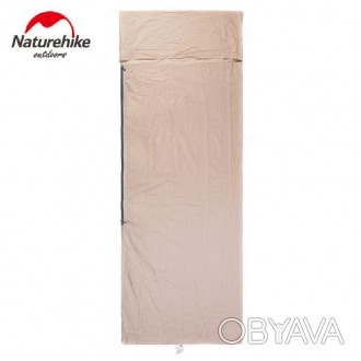 Подкладка для спального мешка Naturehike NH15S012-D (размер M), хлопок, бежевыйП. . фото 1