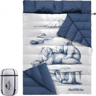 Спальный мешок двухместный Naturehike NH21MSD06 в темно-синем цветеОписание спал. . фото 5