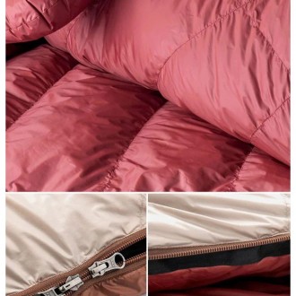 Мешок спальный с натуральным пухом Naturehike Snowbird NH20YD001, р-р M, коричне. . фото 8