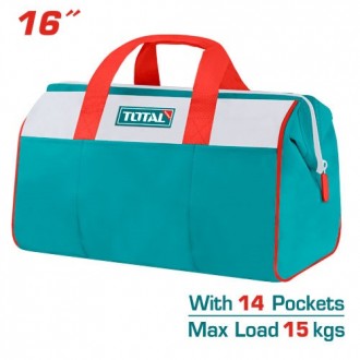 Краткое описание:
Инстр.ящик TOTAL THT261625 сумка для инструмента 16"
Расширенн. . фото 2