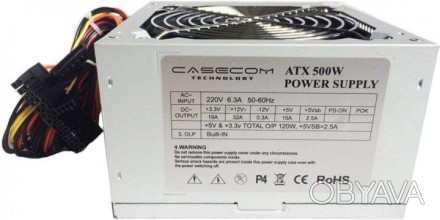 Внимание! Этот товар заканчивается. Уточняйте наличие.
Casecom 500W (CM 500 ATX). . фото 1