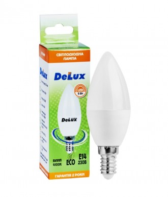 Лампа светодиодная DELUX BL37B 5W 4100K Е14. Киев. фото 1 Лампа светодиодная DELUX BL37B 5W 4100K Е14. Киев. фото 1