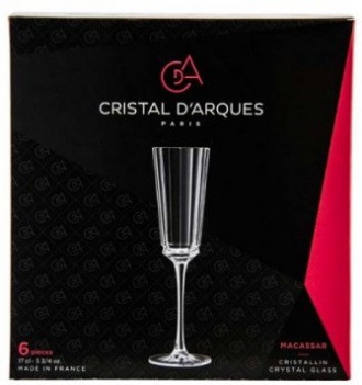 Краткое описание:
Набор бокалов Cristal d'Arques Paris Macassar 6х170 мл (Q4335). . фото 7