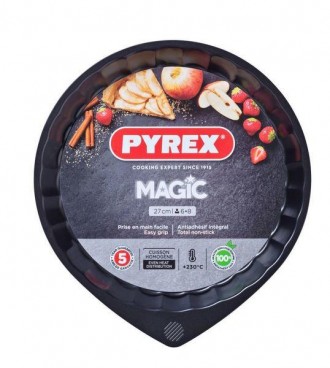Краткое описание:
Форма для пирога с волнистыми бортами PYREX MAGIC кругл. Матер. . фото 2