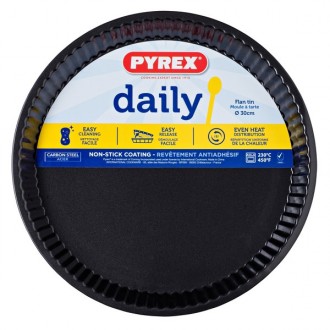 Краткое описание:
Форма Pyrex Daily для выпечки круглая волнистый борт, 30 см (1. . фото 2