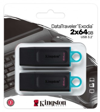 USB-накопитель Kingston DataTraveler® Exodia™ — это современное портативное реше. . фото 3