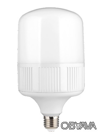 Светодиодная лампа DELUX BL 80 50W E27 6500K высокомощная с адаптером под E40
 К. . фото 1
