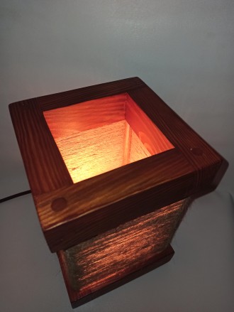 Настільний світильник ручної роботи
виготовлений з екологічних матеріалів
сама. . фото 6