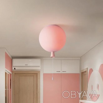 Стельовий світильник у вигляді повітряної кульки з вимикачем на корпусі, патрон . . фото 1
