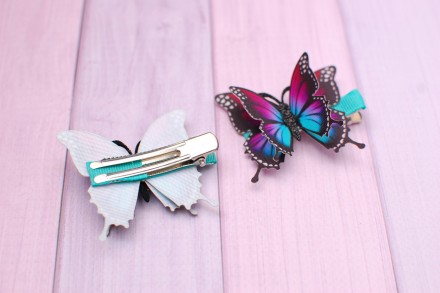 
Стильные, модные и яркие бабочки из плотной ткани разноцветные для маленьких мо. . фото 4