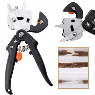 Професійний щеплений секатор Grafting Tool з 3 ножами для обрізання та щеплення . . фото 6