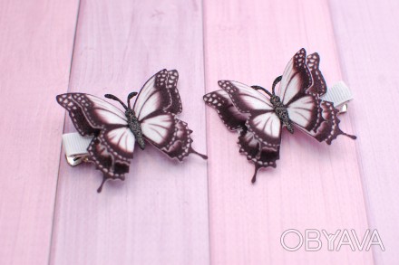 
Стильные, модные и яркие бабочки из плотной ткани белого цвета для маленьких мо. . фото 1