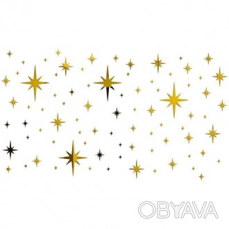 Интерьерные наклейки на стену "Звезды".
В комплекте 82 штук :
15 см - 2шт
8 см -. . фото 1