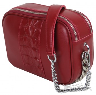 Небольшая женская кожаная сумка, клатч Alex Rai 9006 красная