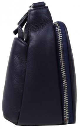 Небольшая женская наплечная сумка из натуральной кожи Giorgio Ferretti фиолетова. . фото 8