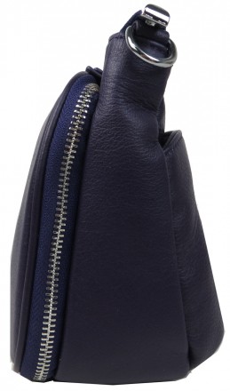 Небольшая женская наплечная сумка из натуральной кожи Giorgio Ferretti фиолетова. . фото 9