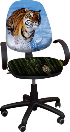 Дитяче крісло Поло РМ "Тигри"
 
 
 
Дитяче комп'ютерне крісло - мрія будь-якої д. . фото 2
