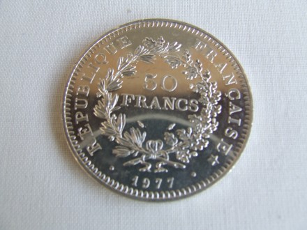 50 франков 1977 год . серебро 29.92 гр.Геркулес и музы.штемпельный   блеск
Все . . фото 7