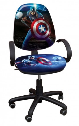 Детское кресло Поло РМ "Капитан Америка - 2"
 
 
Детское компьютерное кресло - м. . фото 2
