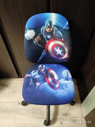 Детское кресло Поло РМ "Капитан Америка - 2"
 
 
Детское компьютерное кресло - м. . фото 5