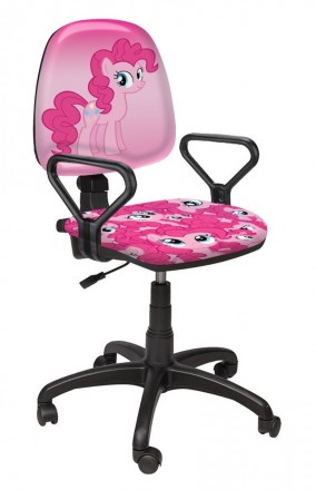 Детское школьное кресло Престиж РМ "Мой маленький Пони / оббивка Pink Розовое
 
. . фото 2