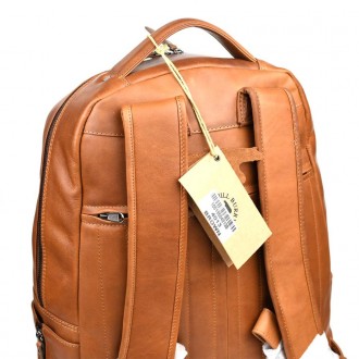 Большой кожаный рюкзак HILL BURRY HB4013B 52см. . фото 11