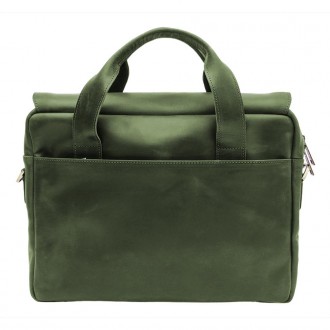 Мужская сумка-портфель из натуральной кожи зеленая RE-1812-4lx TARWA от украинск. . фото 5
