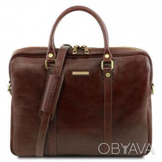 Кожаная сумка для ноутбука Tuscany Leather Prato TL141283. . фото 1