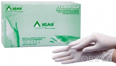 Опис
Оглядові латексні рукавички торгової марки IGAR добре тягнуться, облягають . . фото 1