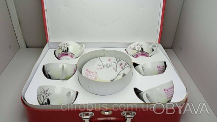 Чайный набор 6 персон, изготовлен из качественного фарфора
Внимание! Комиссионны. . фото 1