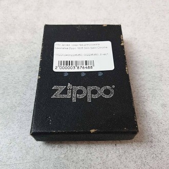 Запальничка Zippo 1605 Slim Satin Chrome — витончена версія від компанії Zippo, . . фото 2