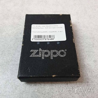 Запальничка Zippo 1605 Slim Satin Chrome — витончена версія від компанії Zippo, . . фото 1