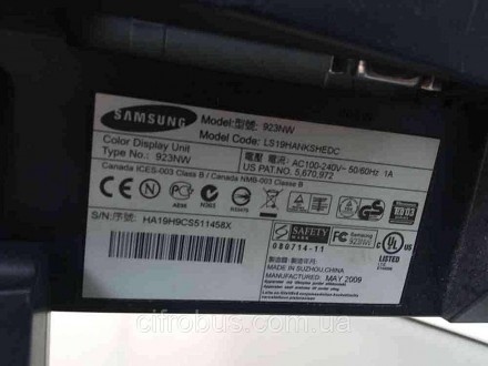 Монитор Б/У Samsung SyncMaster 923NW. Киев. фото 1 Монитор Б/У Samsung SyncMaster 923NW. Киев. фото 1