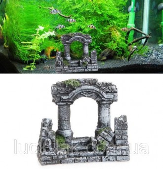 
Декор для акваріума арка
Розміри: 9 х 4 х 8 см
Арка доповнить композицію з водо. . фото 2