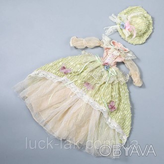 Платье "золотисто зеленый" для куклы BJD 55-60 см, 1/3
Нежное воздушное платье п. . фото 1