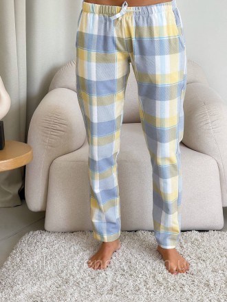 Фланелева піжама жіноча комплект домашнього одягу: сорочка та штани. Тканина фла. . фото 7