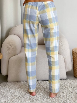 Фланелева піжама жіноча комплект домашнього одягу: сорочка та штани. Тканина фла. . фото 9