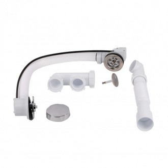 Сифон для ванни Lidz (WHI) 60 03 V002 01 виготовлено з пластику білого кольору, . . фото 4