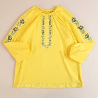 Ошатна блуза з українською вишивкою. Жіноча вишиванка вільного крою, призбирана . . фото 2