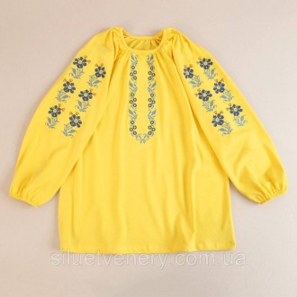Ошатна блуза з українською вишивкою. Жіноча вишиванка вільного крою, призбирана . . фото 3