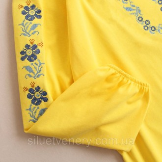Ошатна блуза з українською вишивкою. Жіноча вишиванка вільного крою, призбирана . . фото 5
