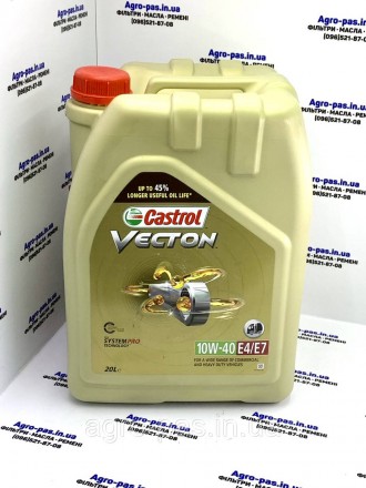 Castrol Vecton® 10W-40 E4/E7 – моторное масло с синтетическими компонентами для . . фото 3