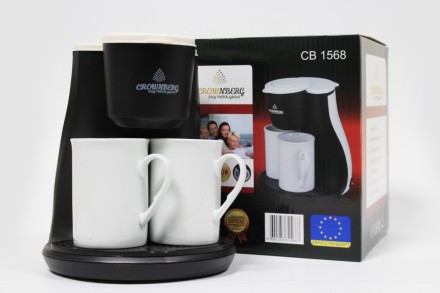 Капельная кофеварка Crownberg CB 1568 600Вт — выручит Вас ранним утром и сэконом. . фото 2