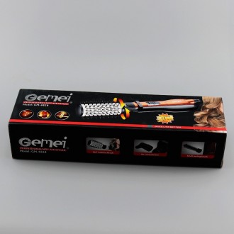 Gemei GM-4828 поєднує в собі різні насадки для укладання волосся.
Стайлер-фен дл. . фото 5