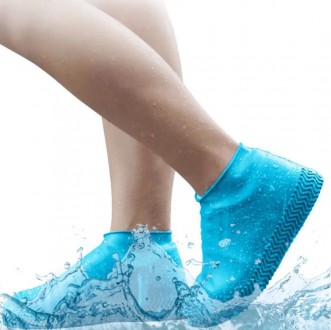 Силиконовые чехлы бахилы для обуви от дождя и грязи Waterproof Silicone Shoe
Раз. . фото 8