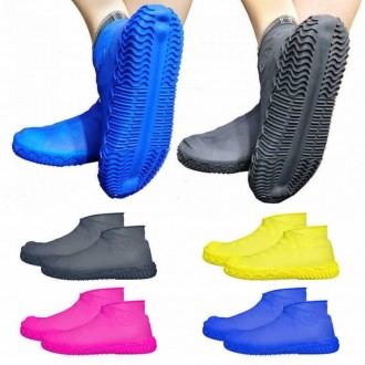 Силиконовые чехлы бахилы для обуви от дождя и грязи Waterproof Silicone Shoe
Раз. . фото 2